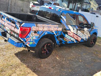 Custom graphics vehicle wraps in Harrisburg PA on a truck.