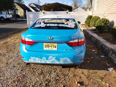 Vehicle wraps in Harrisburg PA featuring logo and graphics.