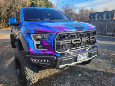 Vehicle wraps in Harrisburg PA covering a company van.