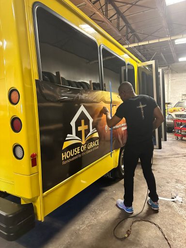 Vehicle wraps in Harrisburg PA with lettering and decals.