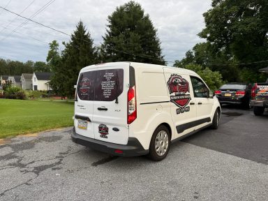 Full vehicle wraps in Harrisburg PA on a commercial van.